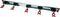 Bruns Gereedschaphouder 75 cm - 5 Haken