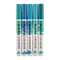 Brush Pen set Groenblauw | 5 kleuren