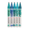 Brush Pen set Groenblauw | 5 kleuren