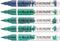 Brush Pen set Groenblauw | 5 kleuren