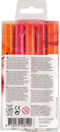 Brush Pen set Rood | 5 kleuren