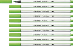 Brushstift STABILO Pen 568/33 lichtgroen - 10 stuks