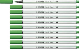Brushstift STABILO Pen 568/36 smaragd groen - 10 stuks