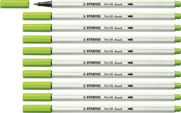 Brushstift STABILO Pen 568/43 loof groen - 10 stuks