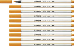 Brushstift STABILO Pen 568/54 oranje - 10 stuks
