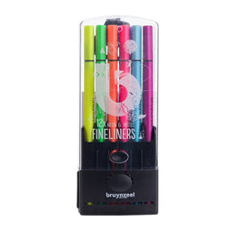 Bruynzeel - Fineliner bruynzeel set 12 kleuren assorti | 4 stuks