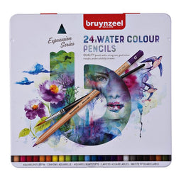 Bruynzeel - Kleurpotloden bruynzeel aquarel expression blik à 24 stuks assorti