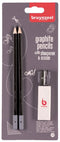 Bruynzeel - Grafietpotlood bruynzeel teens hb gum slijper 2st | 6 stuks