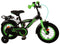 Volare Thombike Kinderfiets - Jongensfiets - 12 inch - Afneembare zijwieltjes - Zwart Groen
