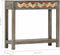 vidaXL - Wandtafel - 86x30x76 - cm - massief - mangohout - grijs