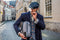 Thomas - Tweed Laptop Bag Blauw