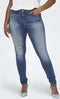 ONLY CARMAKOMA CARLAOLA LIFE HW SK JNS BB AZG809 - Skinny high waisted jeans - Licht blauw (maat 3242)