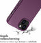 Accezz iPhone 13 - MagSafe Leather Backcover - Echt leer - Paars