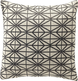 Dutch Decor NISA - Outdoor Kussenhoes 45x45 cm - waterafstotend en uv-bestendig - Charcoal Gray - antraciet