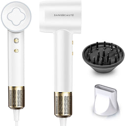 Sansbeauté® EssentiaPRO Föhn - Haardroger met Diffuser - 2000W - 3 Opzetstukken - 110.000RPM