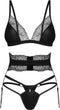 Ondergoed Set Obsessive XL/XXL 3 Onderdelen – Verstelbaar en Comfortabel