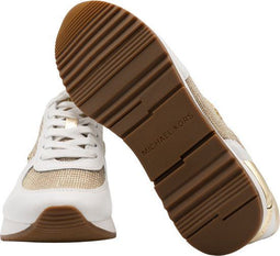 Michael Kors Allie Trainer - Dames Sneaker - Maat 39 - Wit/Goud