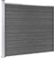 vidaXL - Schuttingpanelenset - 526x146 - cm - HKC - zwart