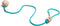 BS Toys Enkelspringbal Junior - Kinder Speelgoed - 75 X 4 Cm - Hout/polyester - Blauw - Buitenspeelgoed - Cadeau kind