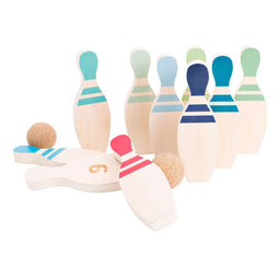 BS Toys Bowling Kegelspel - Actiespel - Kinder Speelgoed 3 Jaar - 2 tot 4 Spelers - 10 Kegels - Cadeau kind