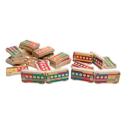 BS Toys Domino Treinen - Hout - Vanaf 3 jaar - Educatief