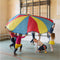BS Toys Parachute Spel met Gat - Buitenspeelgoed - Vangspel - Doekspel 3 tot 12 Spelers - Spelletjes voor kinderen - Buiten speelgoed - Buitenspel - Buiten Spellen - Tuin Speelgoed - Strandspeelgoed - 3 Meter doek