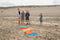 BS Toys Rol & Stop - Buitenspeelgoed - Opvouwbaar doek met kurken ballen - 2 m lang - incl 4 haringen - Vanaf 6 jaar - 2 tot 4 spelers