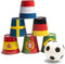 BS Voetbalblikken - Buitenspeelgoed - Voetbalspel - Vanaf 4 jaar - Metaal - 6 Blikken