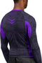 Hayabusa Arrow Ranked Rashguard - Lange Mouw - IBJJF-compatibel - Paars - maat XL