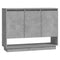 Dressoir 97x31x75 cm bewerkt hout betongrijs