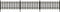 vidaXL - Hek - met - palen - 3 - st - 614x80 - cm - HKC