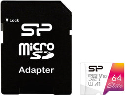 Silicon Power Elite - microSDXC 64GB - UHS-I Class 10 - Kleurvol