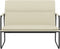 vidaXL - Bankje - 100x64x80 - cm - kunstleer - crèmekleurig