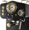 Swan Gatsby Espressomachine – Gemalen Koffie & Pads – Met Melkopschuimer – Zwart/Goud