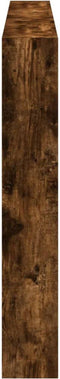 vidaXL - Hoofdbordkast - met - LED-verlichting - 180x17x102 - cm - gerookt - eiken