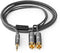 Nedis CATB22200GY20 - Kabel 3.5mm naar RCA - 200cm - Grijs