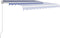 vidaXL - Luifel - handmatig - uittrekbaar - 400x350 - cm - crèmekleurig