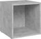 vidaXL - Tv-meubelen - 4 - st - 37x35x37 - cm - bewerkt - hout - betongrijs