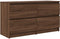 vidaXL - Tv-meubel - 100x35x54 - cm - bewerkt - hout - bruin - eikenkleur