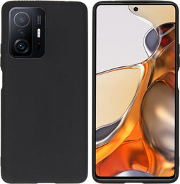iMoshion Hoesje Geschikt voor Xiaomi 11T / 11T Pro Hoesje Siliconen - iMoshion Color Backcover - Zwart