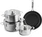 KitchenAid RVS Pannenset - 7-delig - PFAS-vrij - Zilver