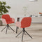 vidaXL - Eetkamerstoelen - draaibaar - 2 - st - fluweel - roze