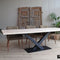 Old Inn - Eetkamertafel - Boomstamtafel - Industrieel - Eikenhout - Metalen V-poot - 220x100x76cm