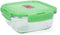 Hermetische Lunchtrommel Luminarc Pure Box Holy Groen Glas Vierkant 760 ml (6 Stuks)