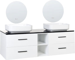 Beliani PILAR - Badkamerset - Wit - MDF