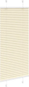vidaXL - Plissé - rolgordijn - 60x100 - cm - stofbreedte - 59,4 - cm - polyester - crème