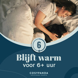 CosyPanda Dark Chocolate Kruik met Hoes - 37x21cm - Duurzame Warmwaterkruik - 2L - Donkerbruin