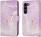 iMoshion Hoesje Geschikt voor Samsung Galaxy S23 Hoesje Met Pasjeshouder - iMoshion Design Bookcase smartphone - Paars / Purple Marble