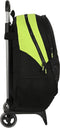 Schoolrugzak met Wielen Real Betis Balompié Zwart Limoen 32 x 44 x 16 cm