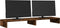 vidaXL - Monitorstandaard - 100x27x10 - cm - bewerkt - hout - gerookt - eikenkleurig